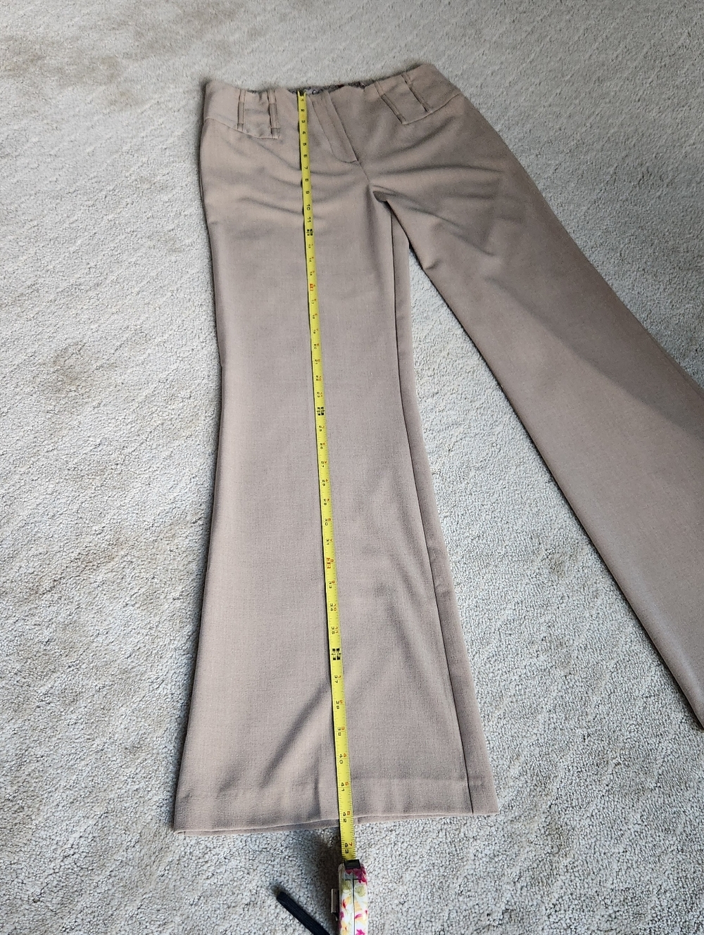 Beige Wide-Leg Women's Size 4 Jules & Leopold Dress Pants - Picture 10 of 11